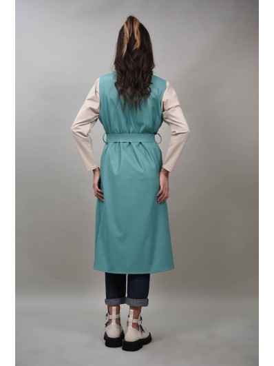 Vesta lunga cu efect de piele Cielo