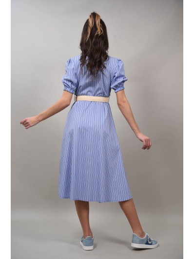 Rochie midi tip camasa cu maneca scurta Zeffiretto