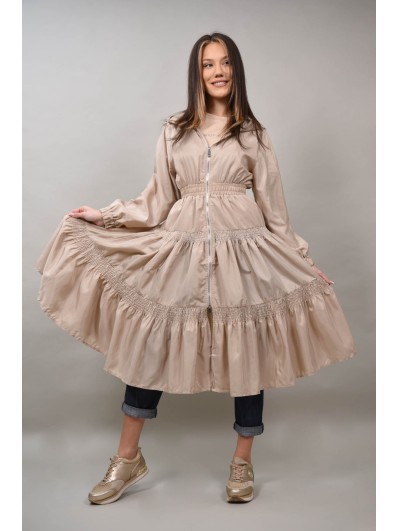 Geaca lunga foita tip rochie Brillanza Monte Cervino