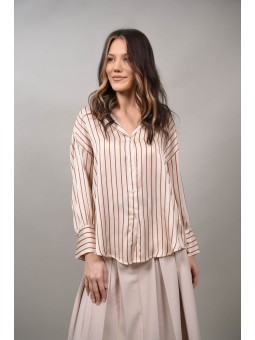 Camasa satinata in dungi Nebulantezza