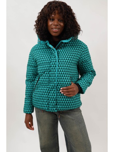 Geacă Scurtă Groasă de Iarnă cu Glugă și Buzunare Como