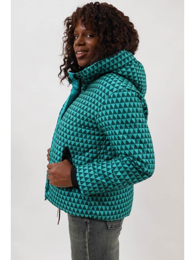 Geacă Scurtă Groasă de Iarnă cu Glugă și Buzunare Como