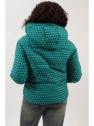 Geacă Scurtă Groasă de Iarnă cu Glugă și Buzunare Como