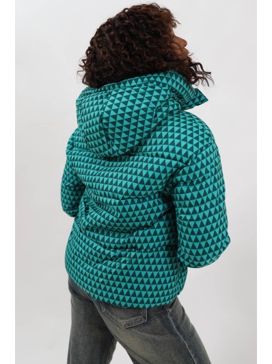 Geacă Scurtă Groasă de Iarnă cu Glugă și Buzunare Como