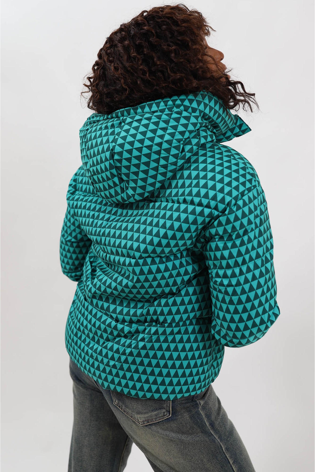 Geacă Scurtă Groasă de Iarnă cu Glugă și Buzunare Como