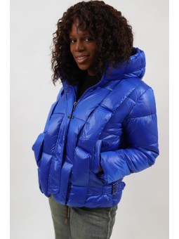 Geacă scurtă Groasă de Iarnă cu Glugă Mozaic Guarda - model 2024