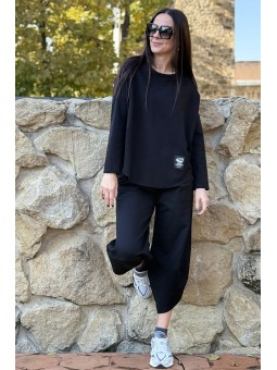 Toamna 2025 confort și rafinament în Compleul Sport Asimetric Negru