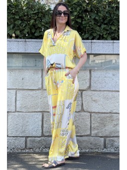 Set dama vascoza si matase galben stil modern made in Italia